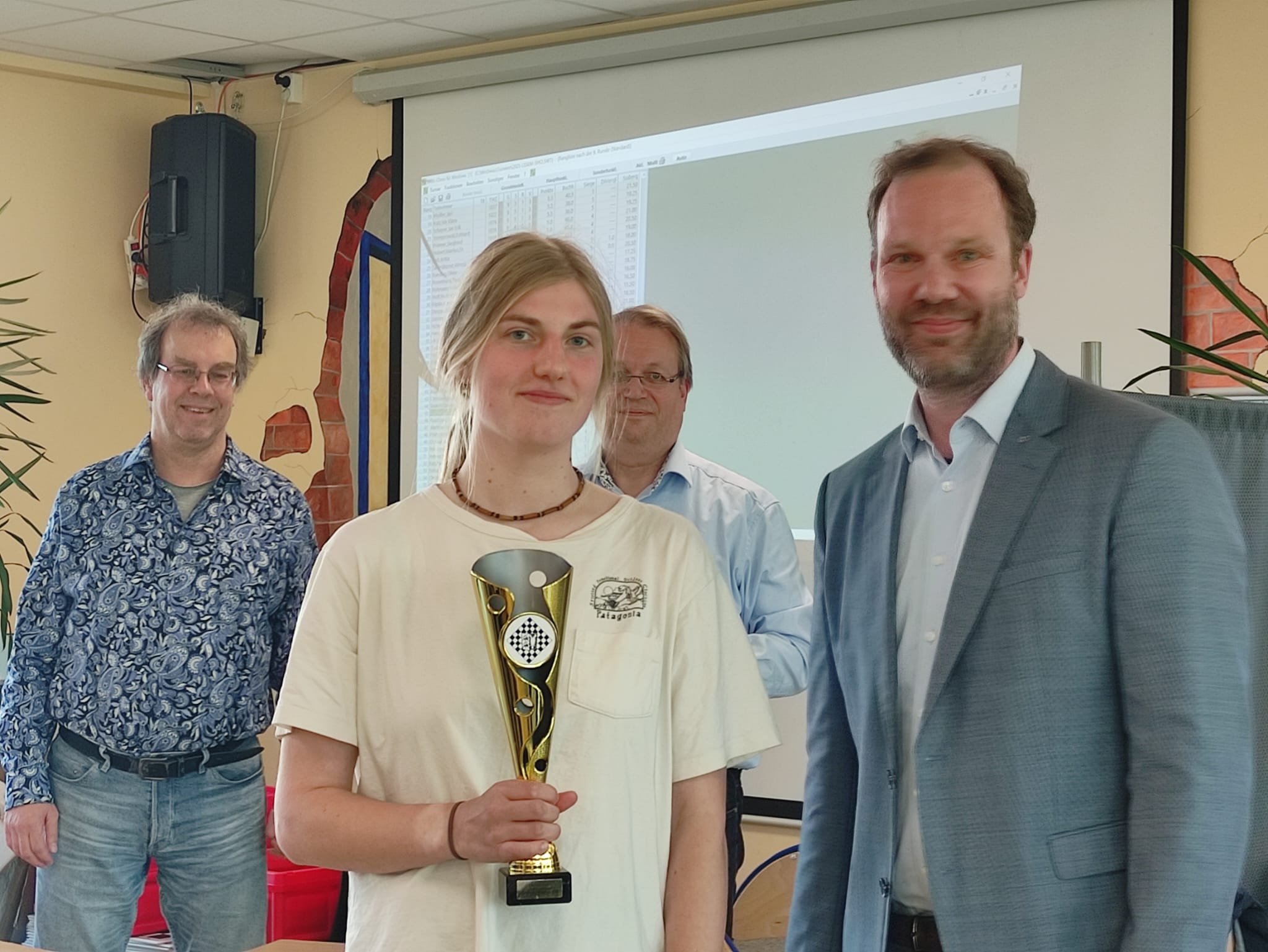 LM Hanna Gressmann mit Bürgermeister Stefan Bohlen